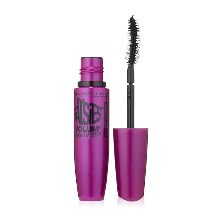 Maybelline New York The Falsies Volum' Express Washable Mascara - mascara tube against a white background.