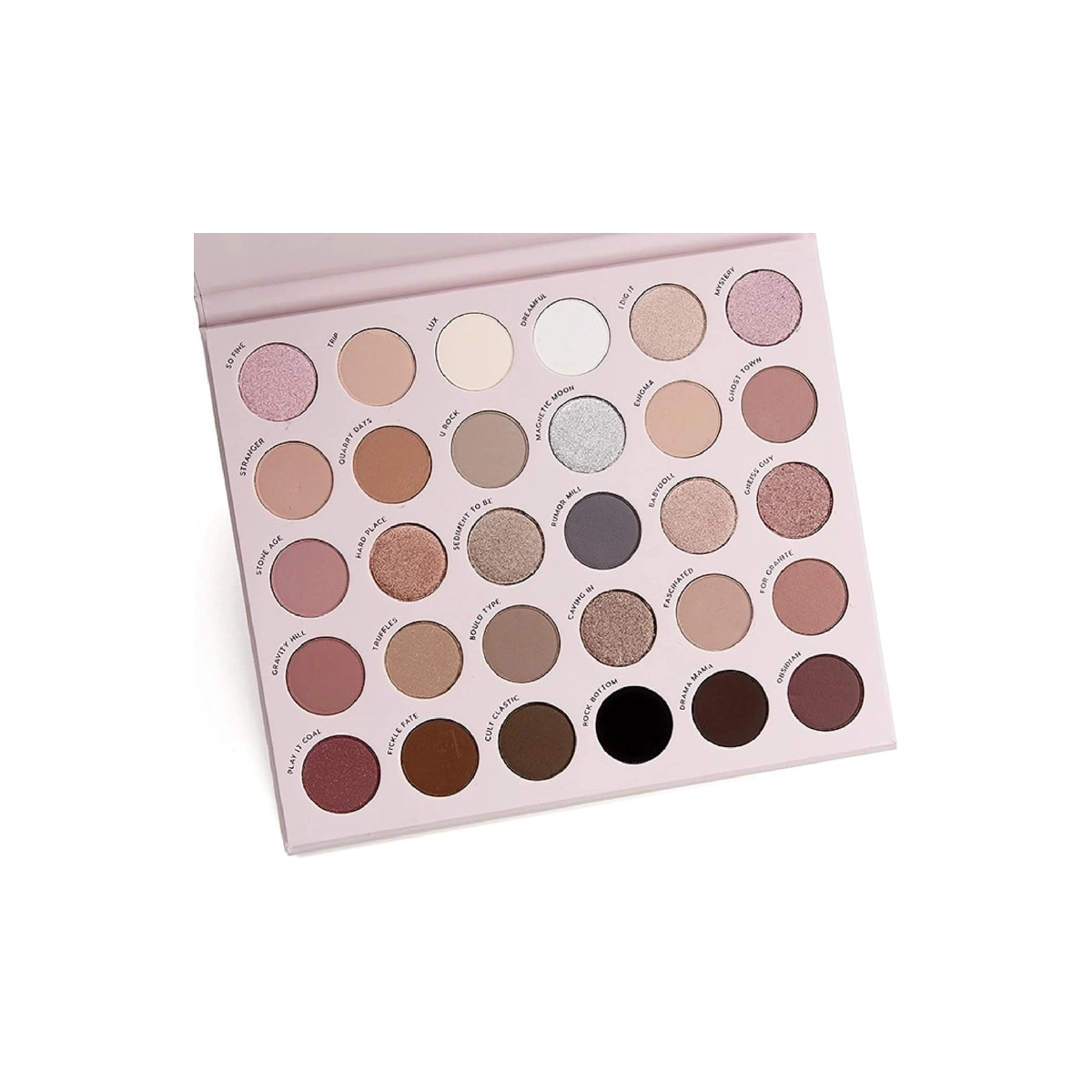 Colourpop Stone Cold Fox palette - assortment of eyeshadows against a white background