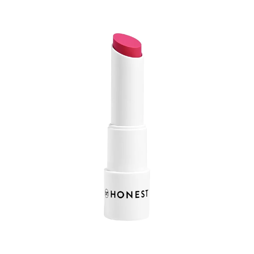 Honest Beauty Tinted Lip Balm - A tinted lip balm in a sleek packaging.