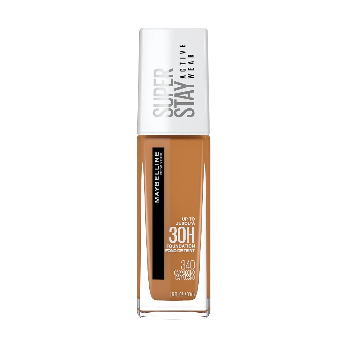 Maybelline Super Stay Full Coverage Liquid Foundation - foundation bottle against a white background