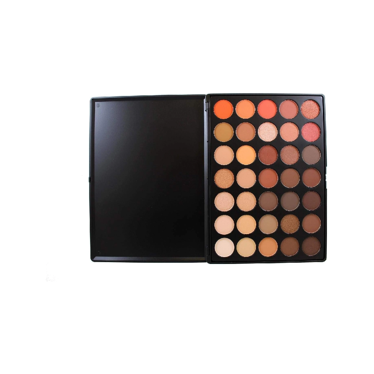 Morphe Brushes 350 Palette - diverse eyeshadow colors on a white background.