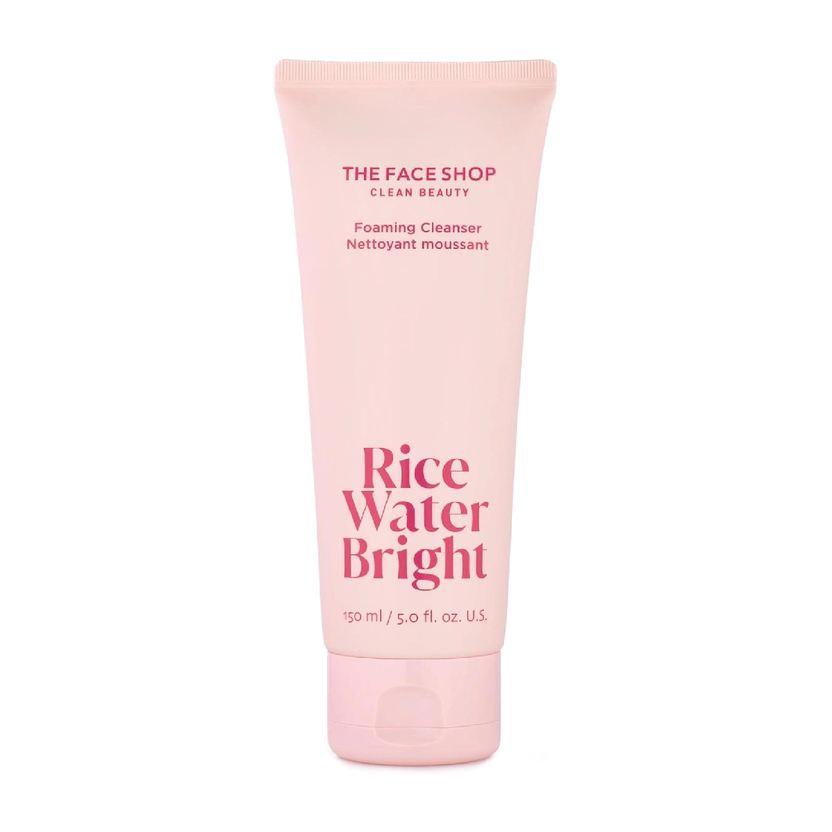 THEFACESHOP Rice Water Bright Foam Cleanser - Gentle Exfoliating Facial Cleanser