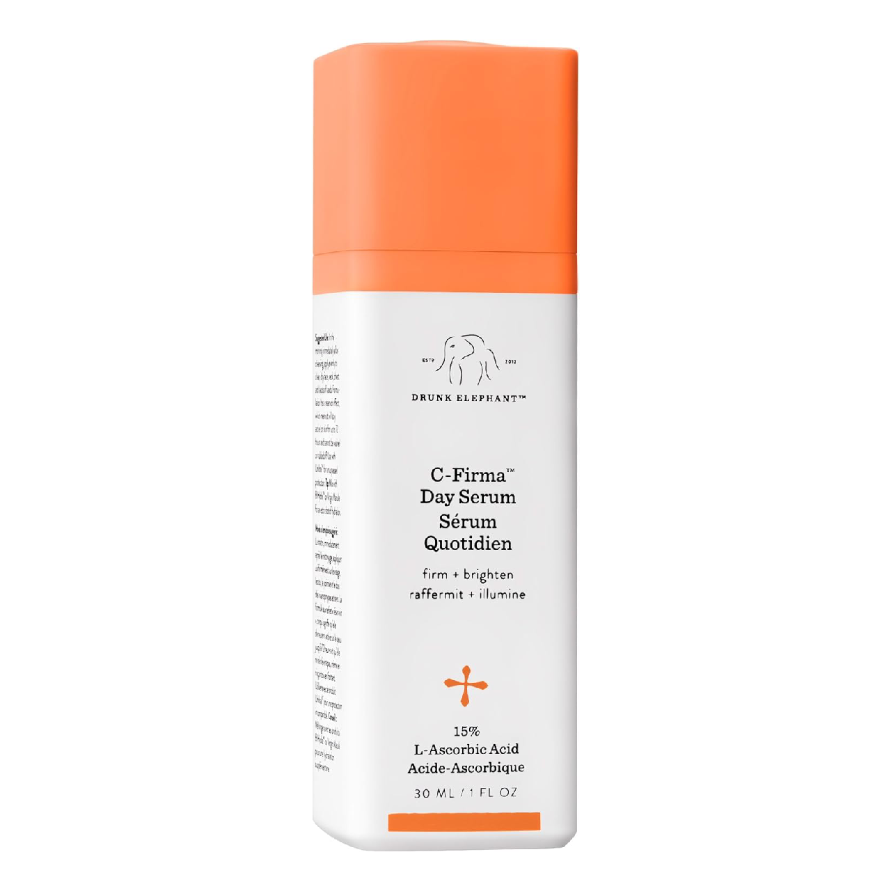 Bottle of Drunk Elephant C-Firma Day Serum displayed on a white background