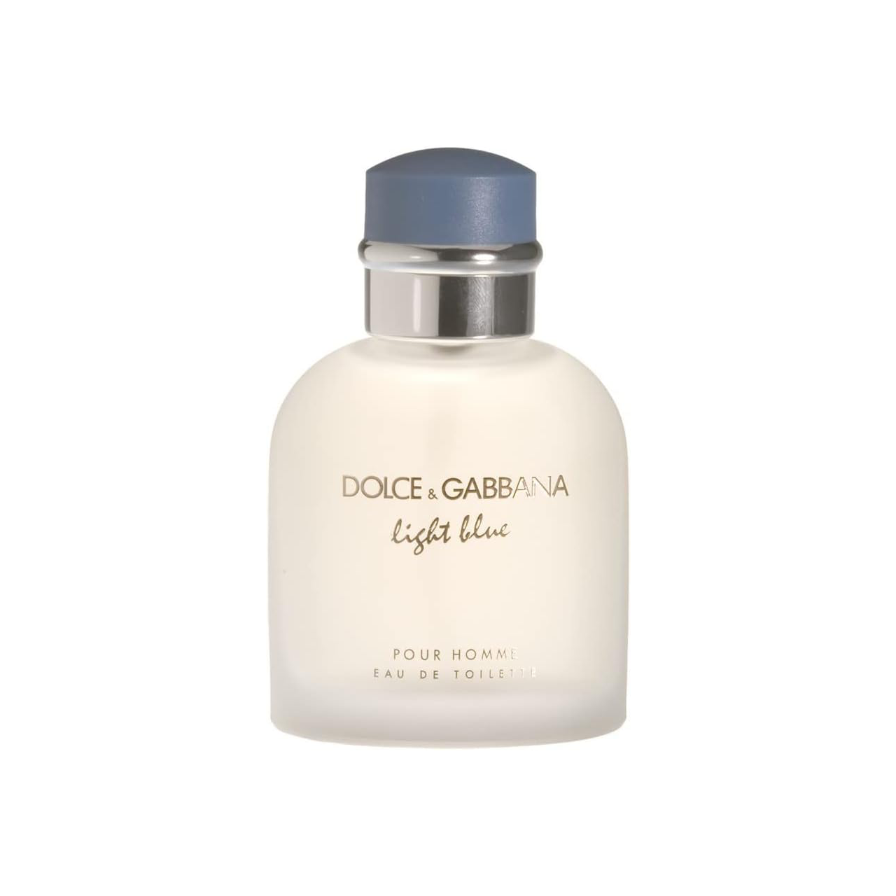 Dolce & Gabbana Light Blue Pour Homme Eau De Toilette Spray bottle against a white background"