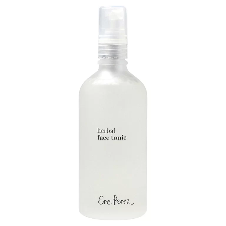 Bottle of Ere Perez Herbal Face Tonic displayed against a pure white background.
