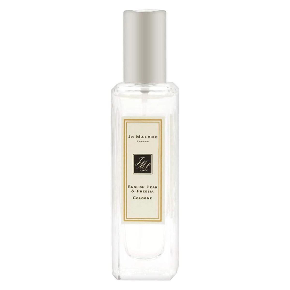 Jo Malone English Pear & Freesia Perfume bottle on white background