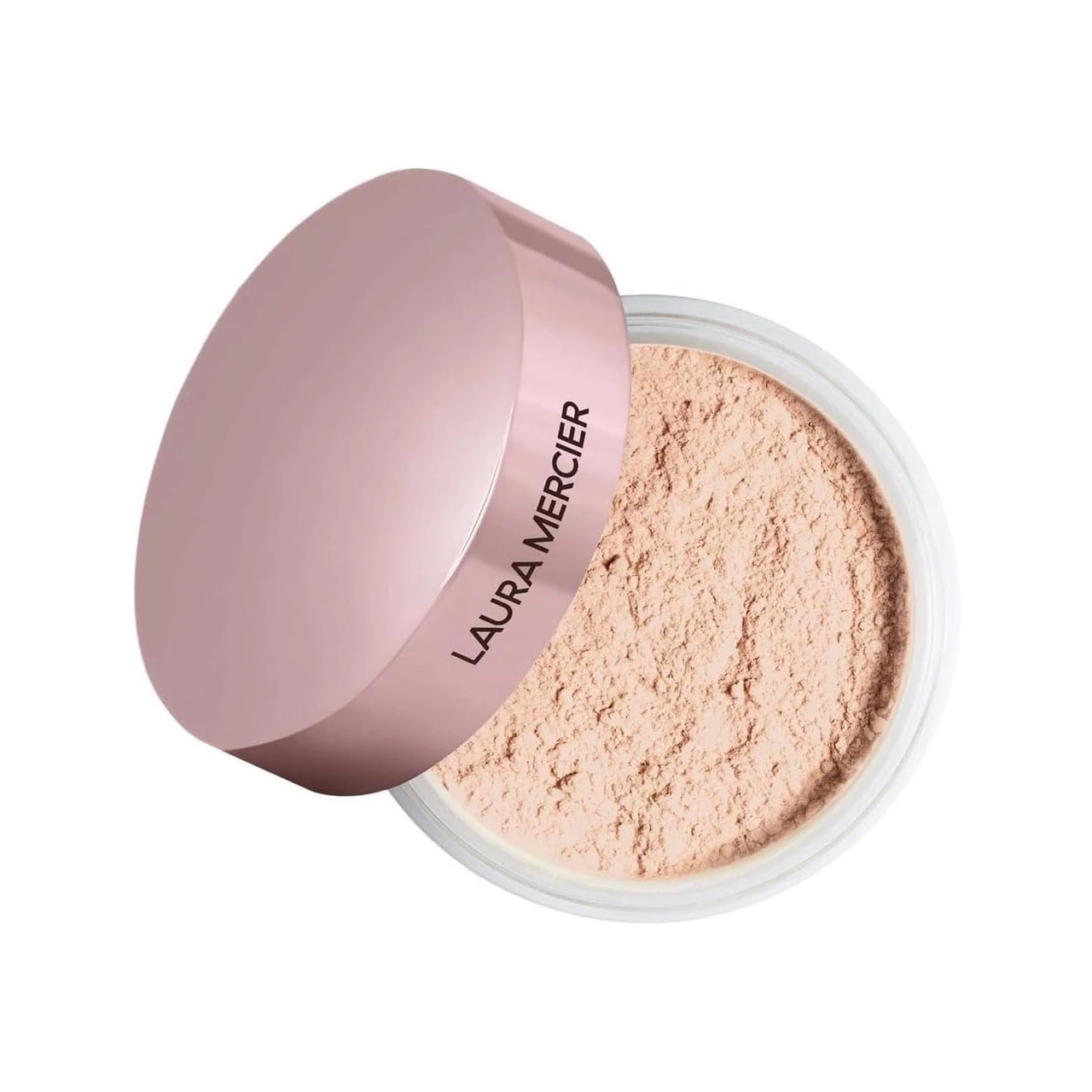 Laura Mercier Translucent Loose Setting Powder in its container against a white background