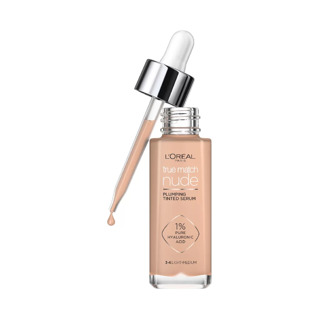 L'Oréal Paris True Match Foundation bottle displayed against a white background