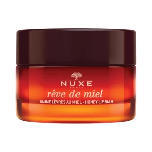 Nuxe Reve De Miel Lip Balm jar displayed against a white background