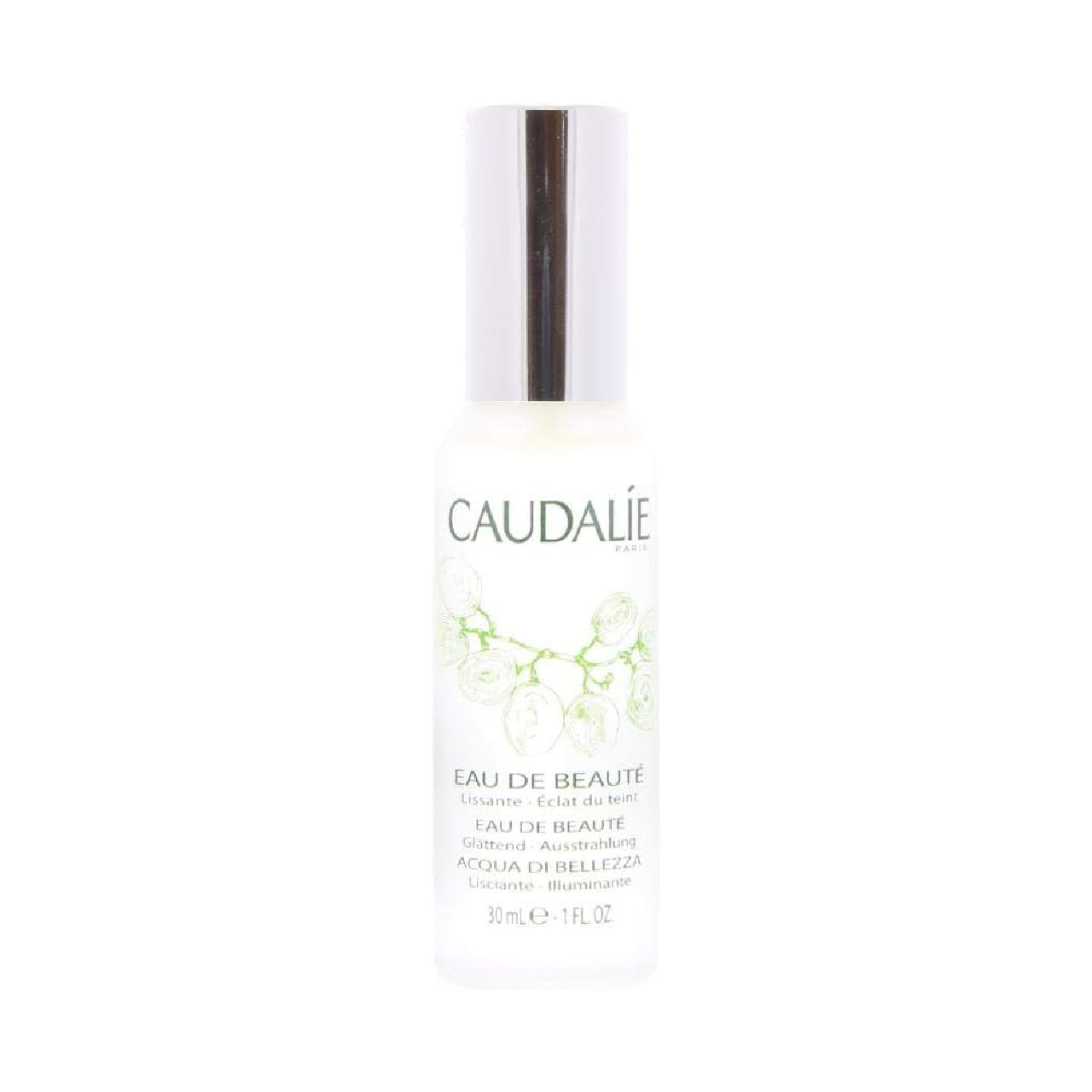 Bottle of Caudalie Beauty Elixir against a white background
