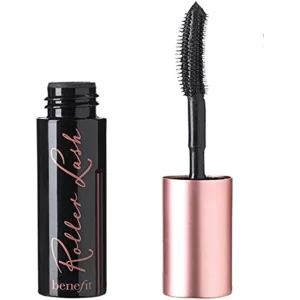 Benefit Cosmetics Roller Lash Mascara Deluxe Mini displayed against a white background.