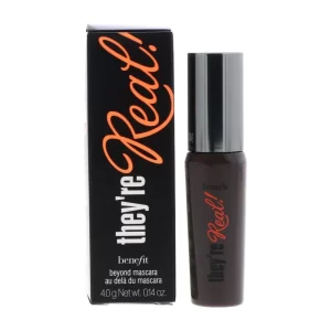 Benefit They're Real! Lengthening Mascara Travel Size Black Mini against a white background