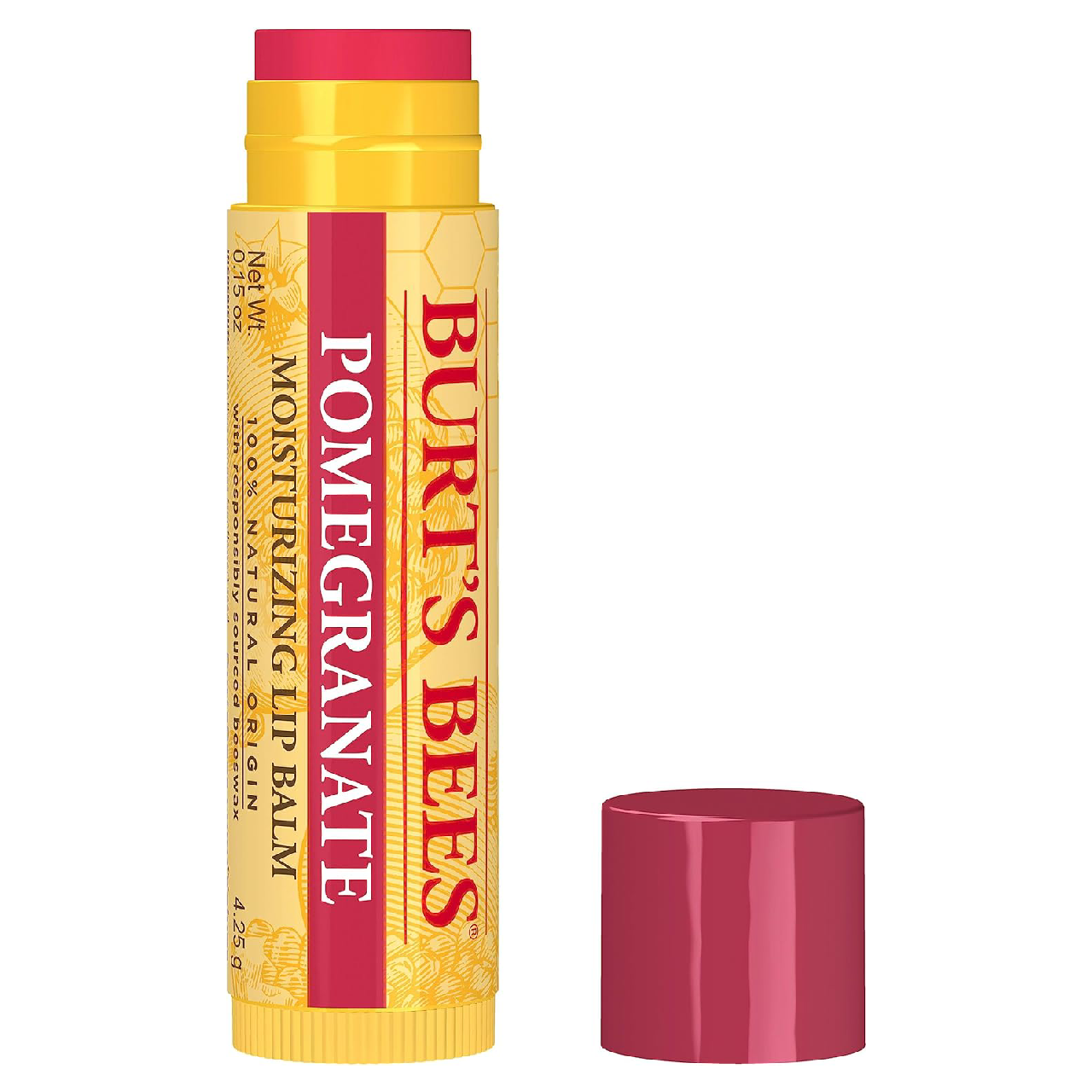 Burt’s Bees Tinted Lip Balm on a white background