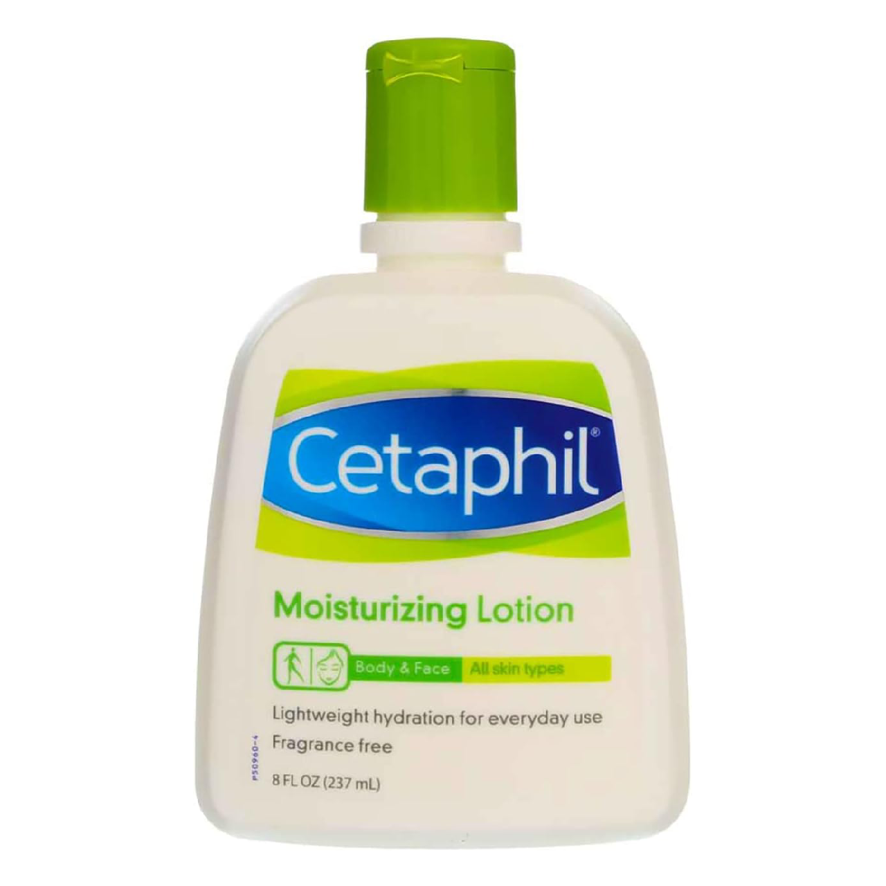 Bottle of Cetaphil Moisturizing Lotion on a white background