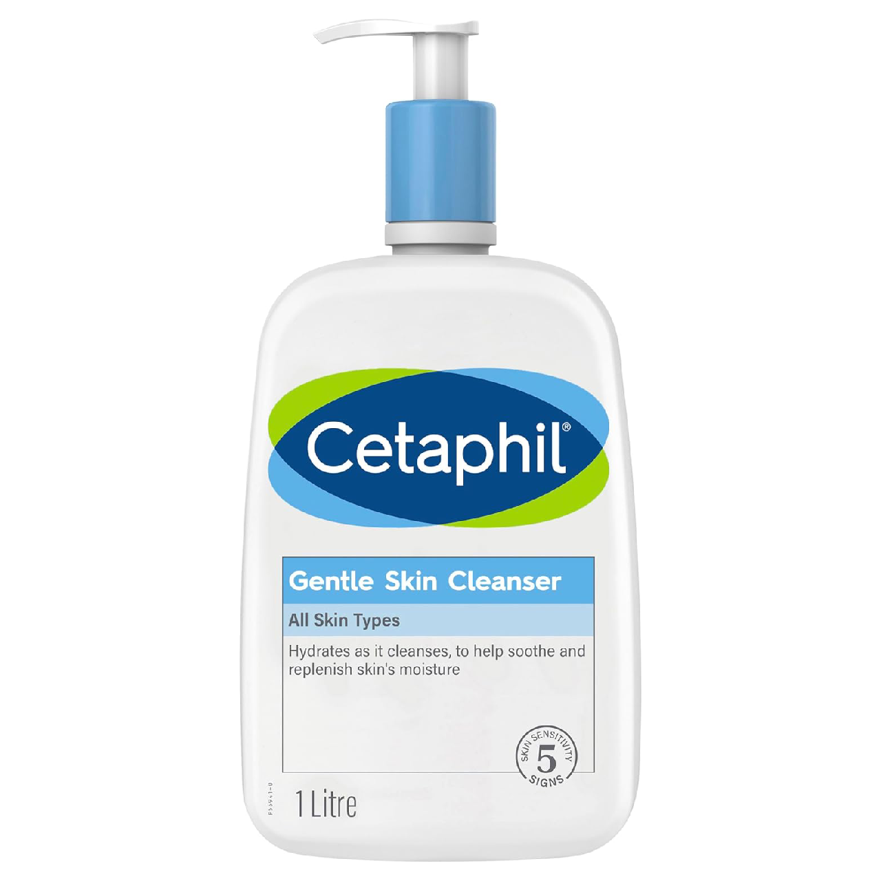 Bottle of Cetaphil Gentle Skin Cleanser on a white background.