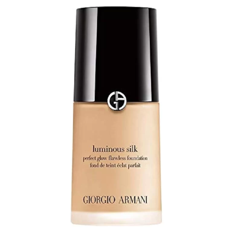 Giorgio Armani Luminous Silk Foundation bottle displayed on a white background