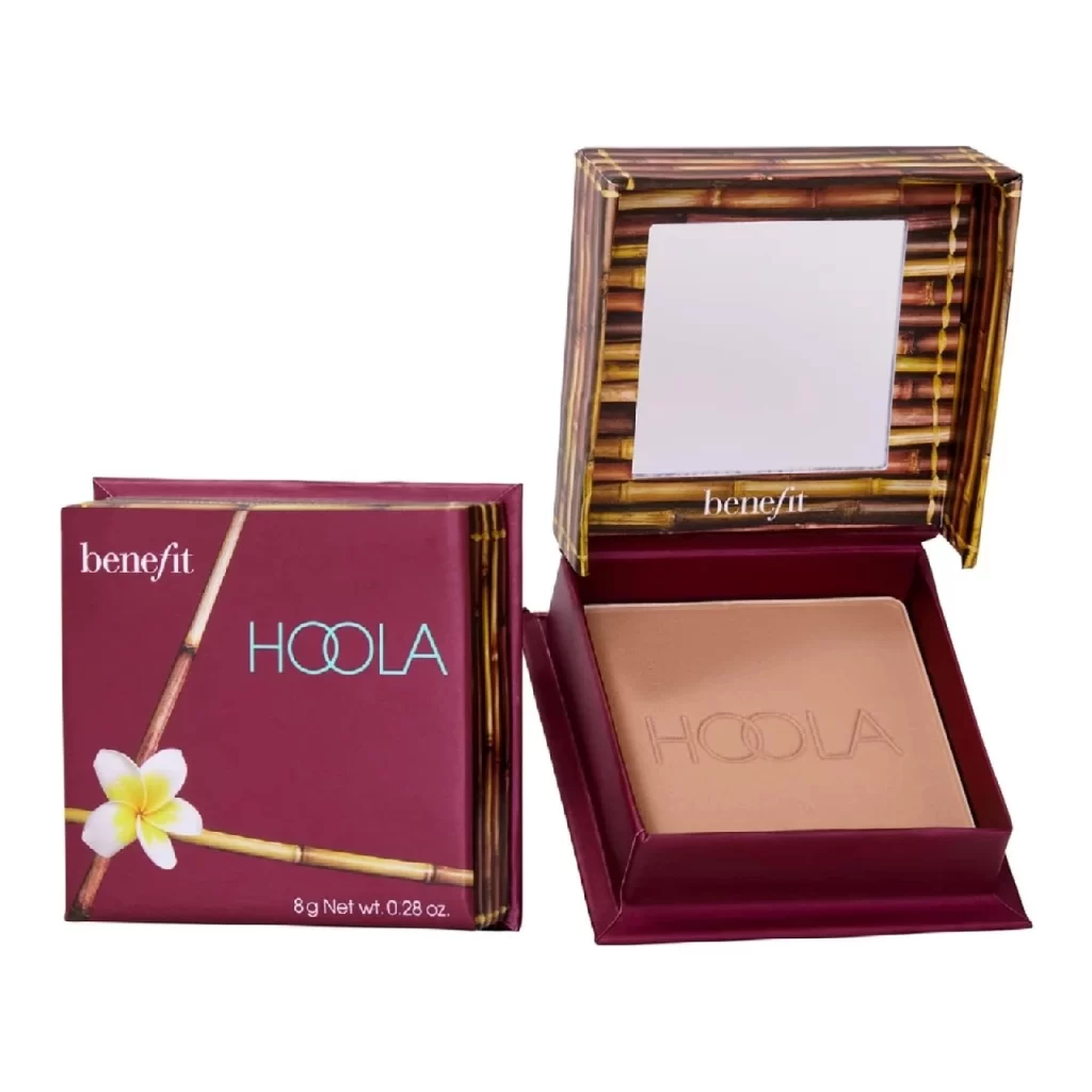 Benefit's Hoola Matte Bronzer displayed against a stark white background.