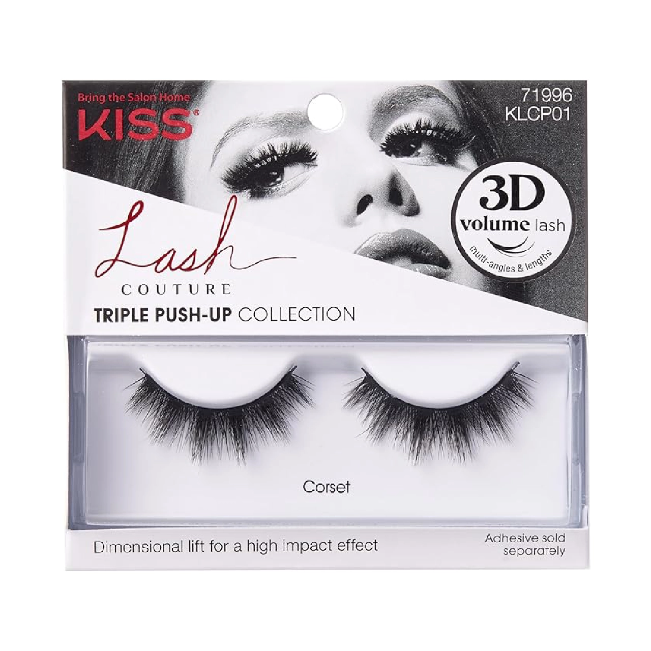 Kiss LASH COUTURE Triple Push-Up Collection against a white background