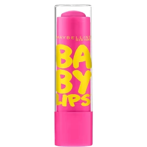 Colorful Maybelline Baby Lips Moisturizing Lip Balm showcased on a white background