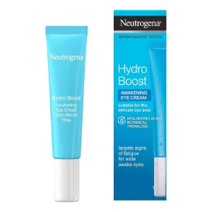 Jar of Neutrogena Hydro Boost Eye Gel-Cream on a white background.