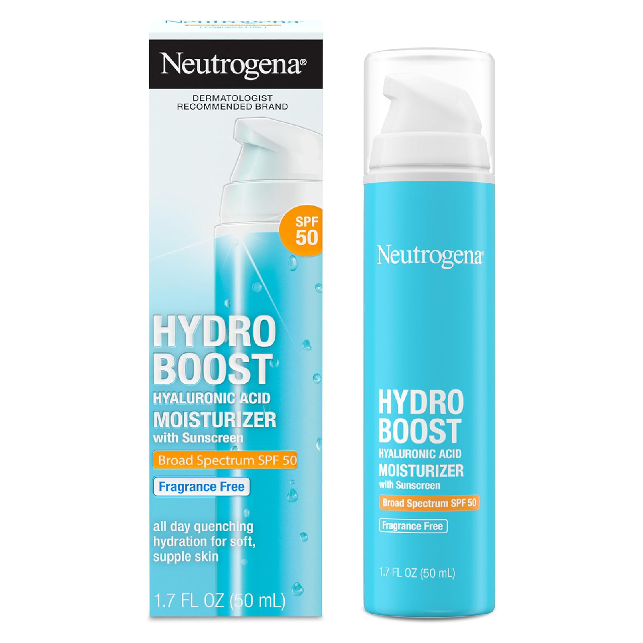 Jar of Neutrogena Hydro Boost Water Gel on a white background.