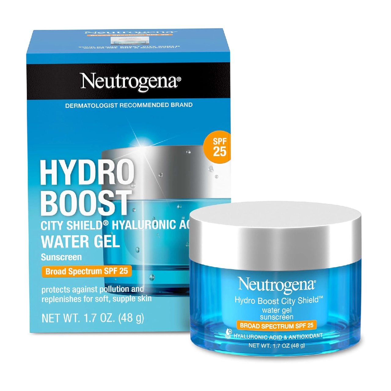 Neutrogena Hydro Boost Water Gel Lotion SPF 30 against a white background