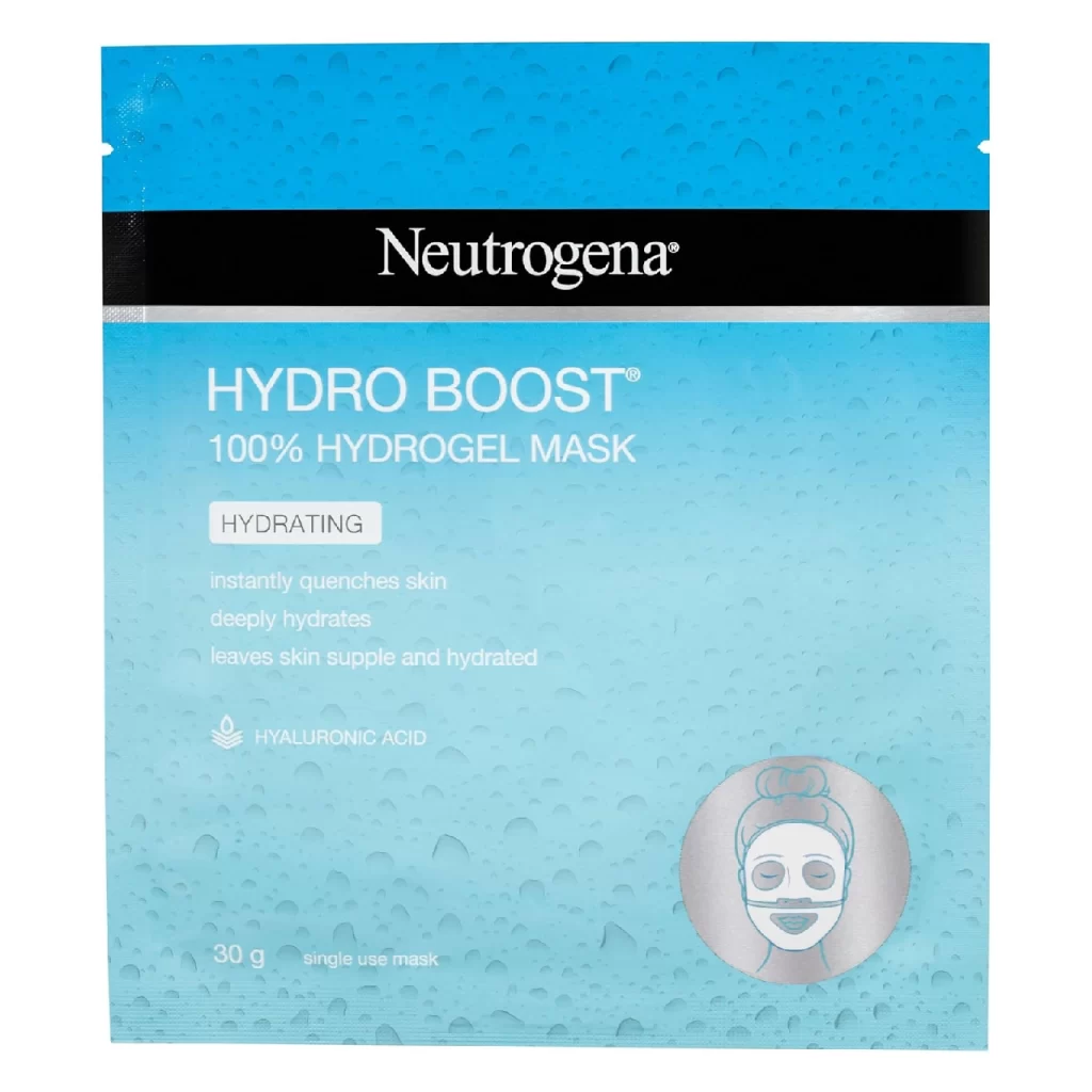 Neutrogena Hydro Boost Hydrogel Mask positioned on a white background