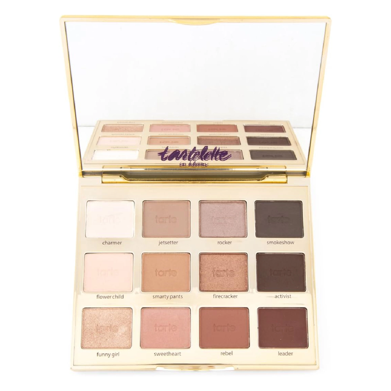 Tarte Tartelette In Bloom Clay Eyeshadow Palette displayed against a white background