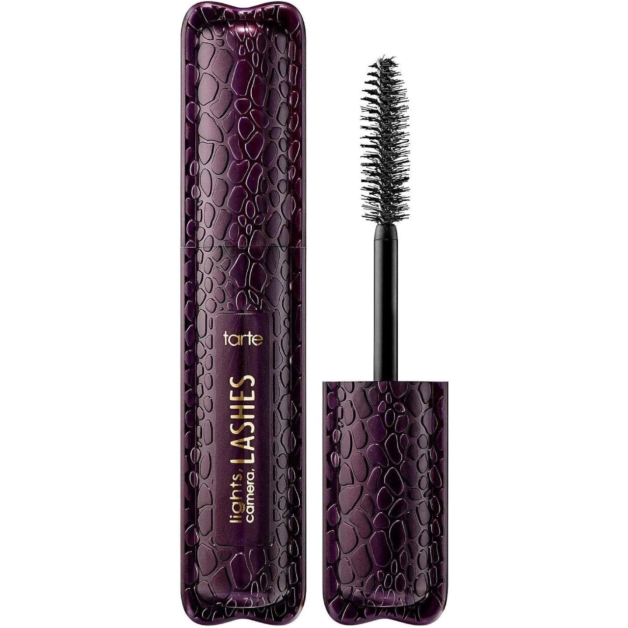 Tarte Lights, Camera, Lashes 4-in-1 Mascara Mini displayed against a white background.