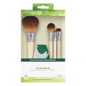 Image of EcoTools Core Five Makeup Brush Set on a white background