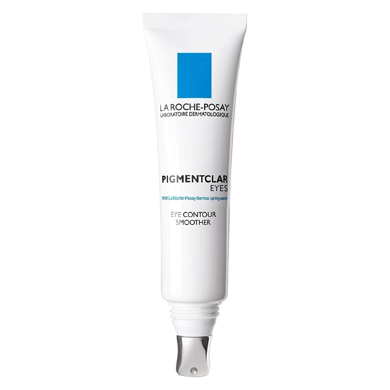 Bottle of La Roche-Posay Pigmentclar Eye Cream on a white background