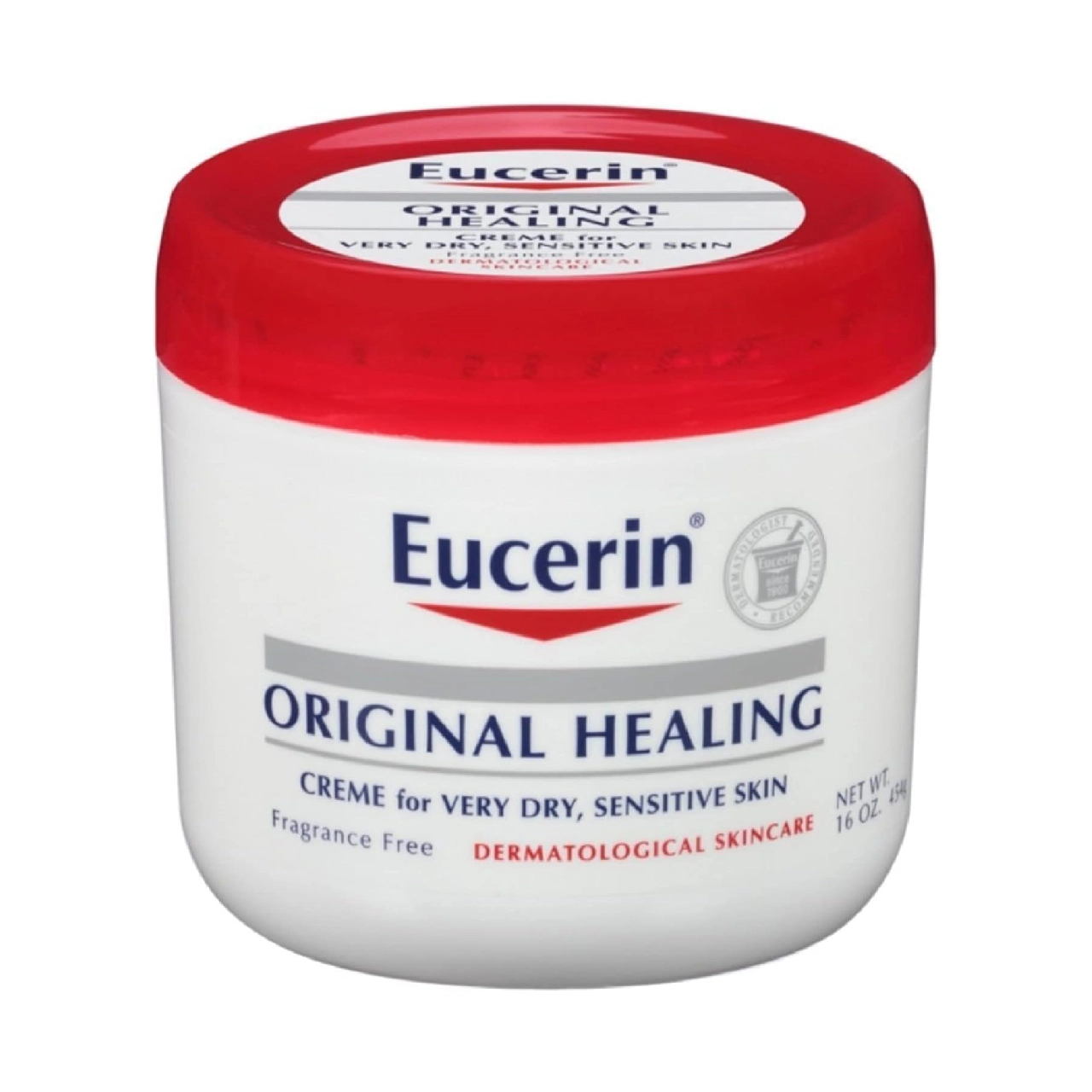 Eucerin Original Healing Lotion container on a clean white background