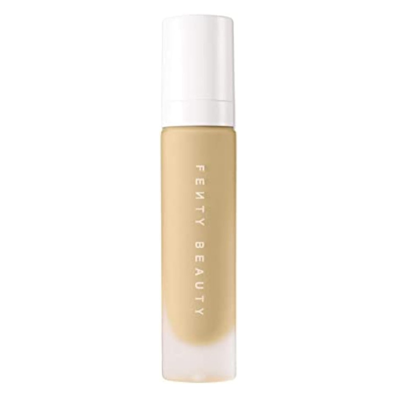 Bottle of Fenty Beauty Pro Filt’r Soft Matte Longwear Foundation on white background