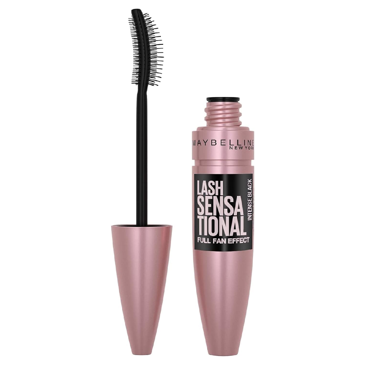 Maybelline New York Lash Sensational Mascara in Intense Black against a white background