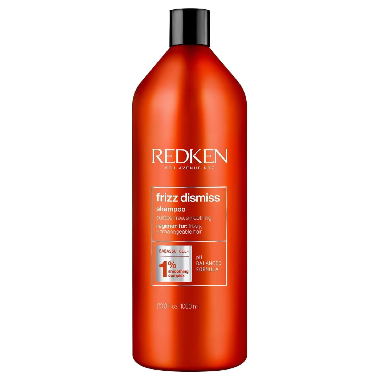 Redken Frizz Dismiss Shampoo against a white background