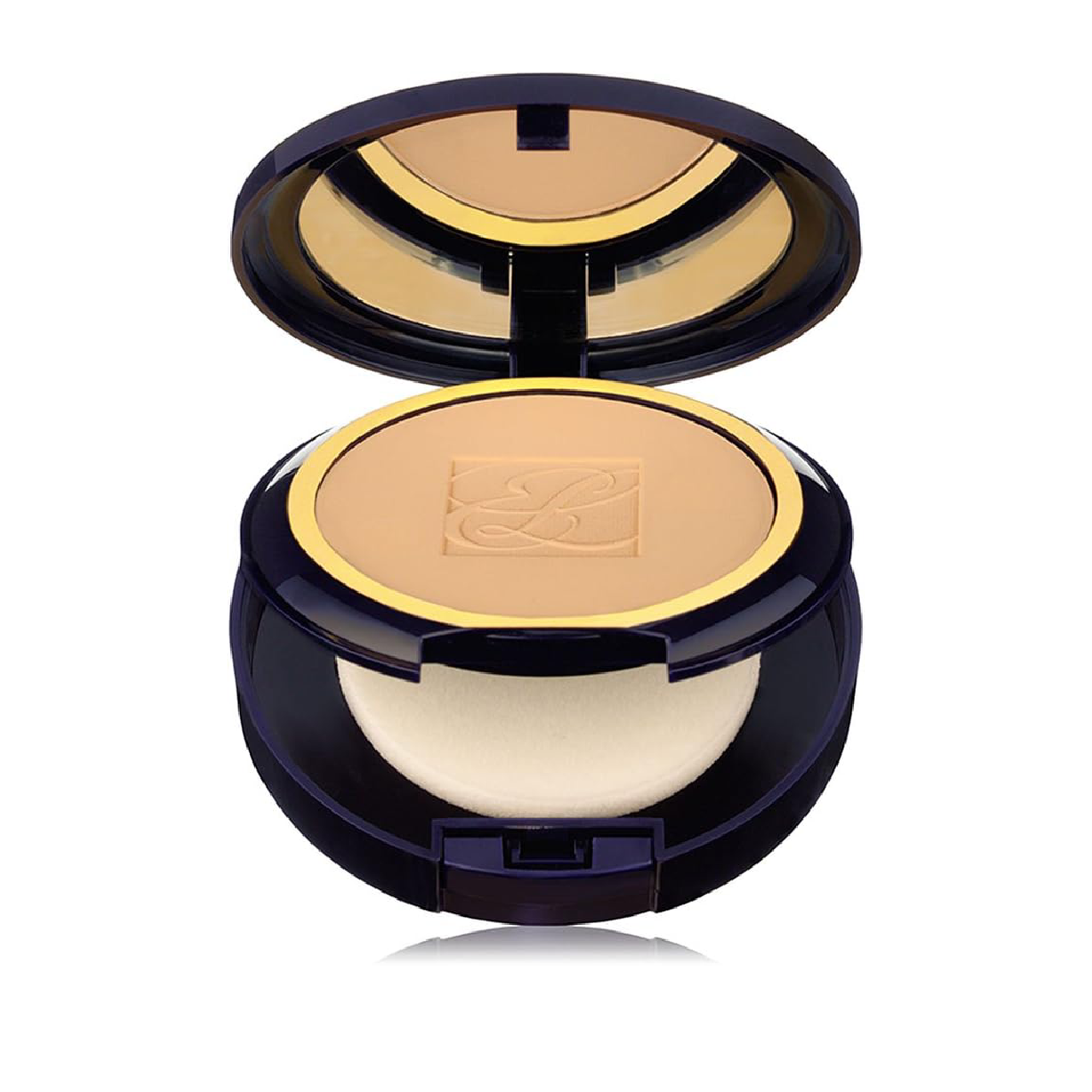 Estée Lauder Double Wear Stay-in-Place Powder Foundation compact against a white background